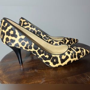 Women’s Michael Kors Leopard Print Calf skin Pumps/ size 9.5